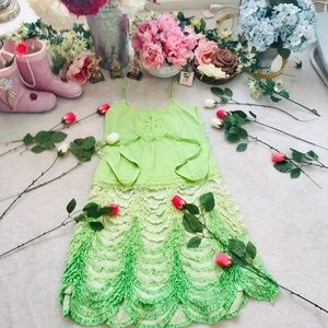 Anthropologie Odille green top